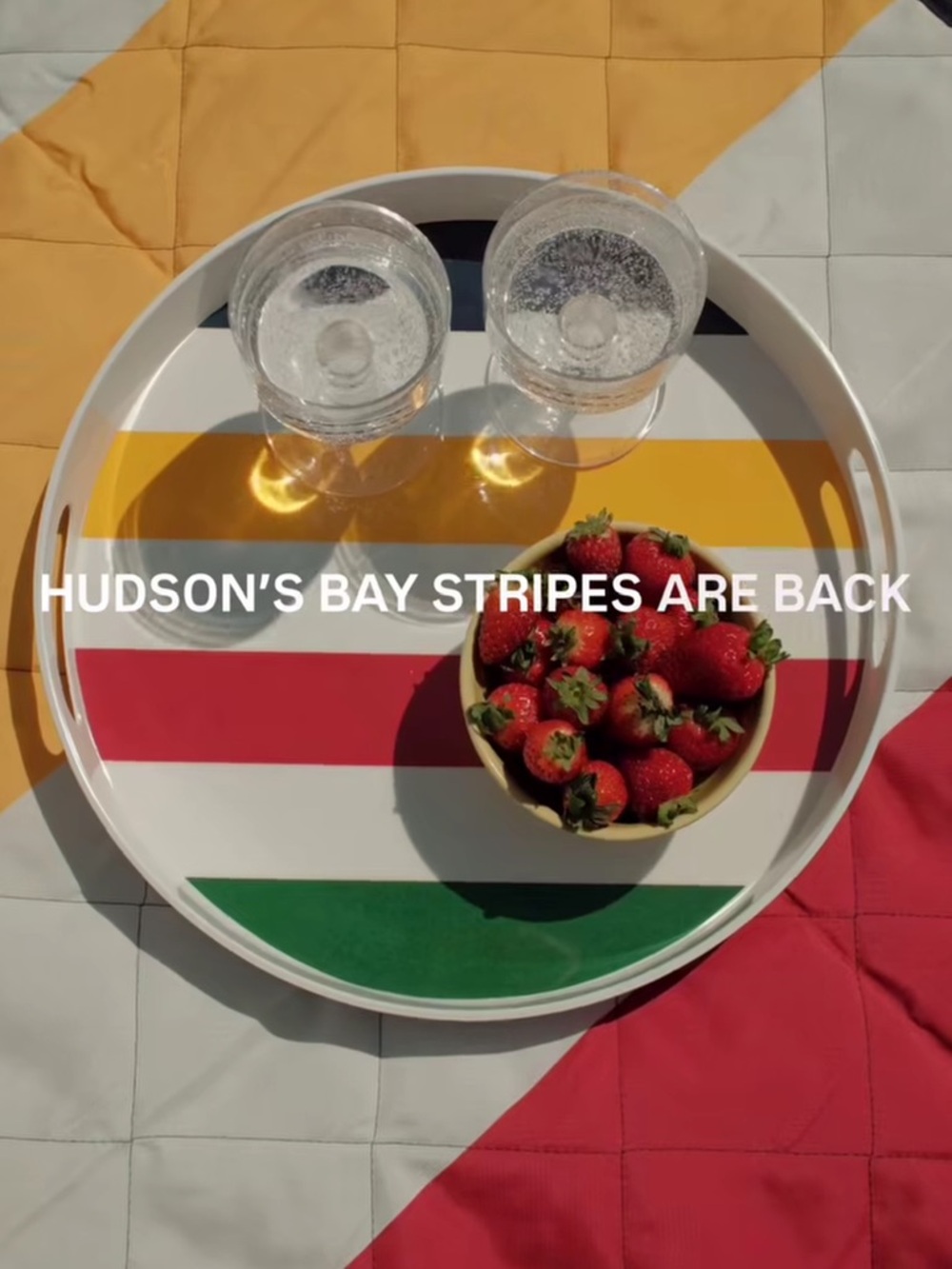 Hudson’s Bay Company HBC Stripes Summer Tray